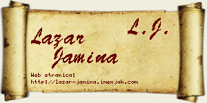 Lazar Jamina vizit kartica